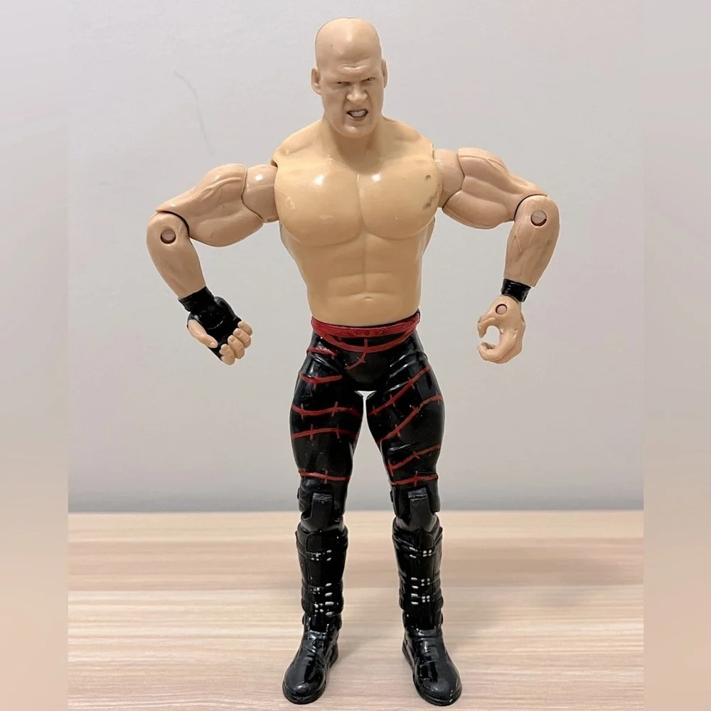 WWE Kane Wrestling Action Figure Deluxe Aggression 2003‎ Unmasked Rare Vintage